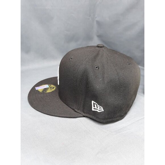 New Era 59Fifty Los Angeles Dodgers Fitted Cap Black Size 7 3/8 NEW WITH TAGS! - Picture 6 of 7